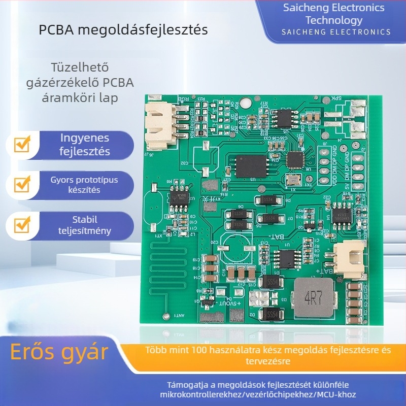 Személyre szabott PCBA-fejlesztés gyúlékony gázdetektorhoz és áramkörlap-tervezés