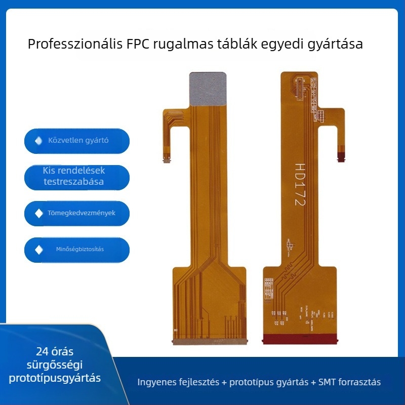Többszörös rétegű FPC rugalmas PCB, egy- és kétoldalas panel, gyors prototípus