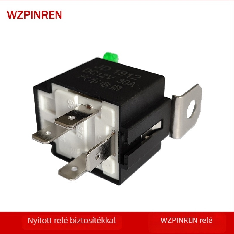 VFSA30DC12V autó relé biztosítékkal, 12V tekercs, 30A