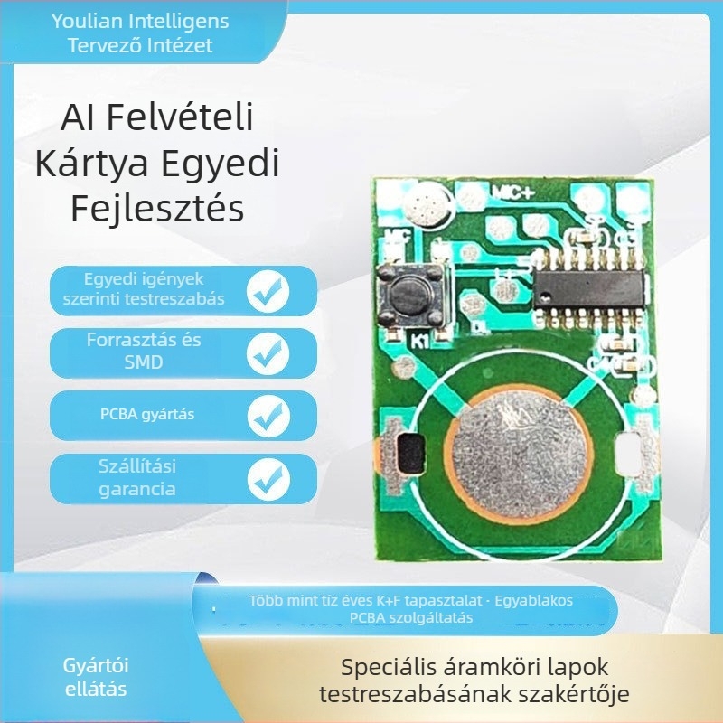 Ultra vékony AI felvételi toll PCBA fő vezérlőlap