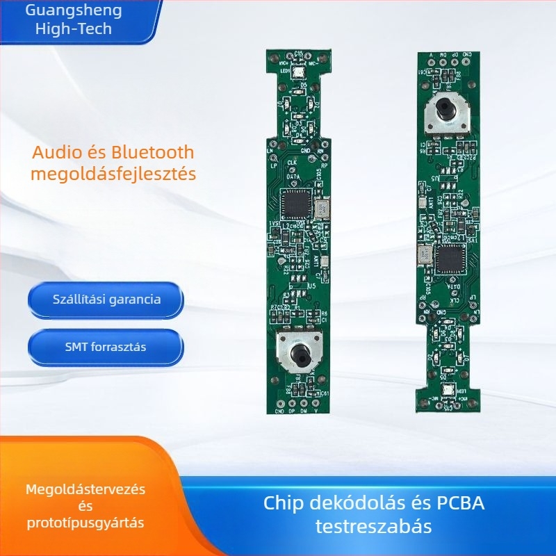 Egyedi PCB hangkártyához és fejhallgatóhoz — PCBA megoldás fejlesztéshez, monitorozáshoz és élő közvetítéshez