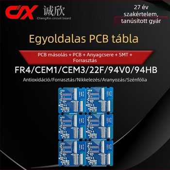 Egyszeres oldalú FR-4 üvegszálas PCB, CEM-3/CEM-1, 94V0 tűzálló, szénfilm bevonat