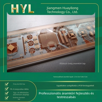 Átlátszó PCB prototípushoz - hosszú, többszintű nyomtatott áramkör lemez FR-4 / alumínium alátét