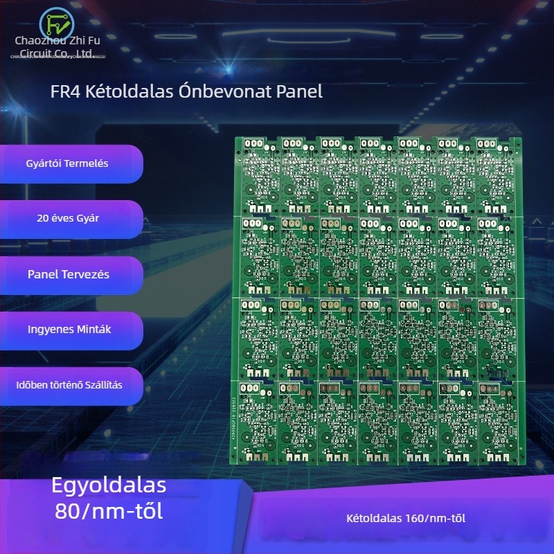 Kétoldalas FR4 PCB ónos felülettel, 2 réteg, üvegszálas megerősítés