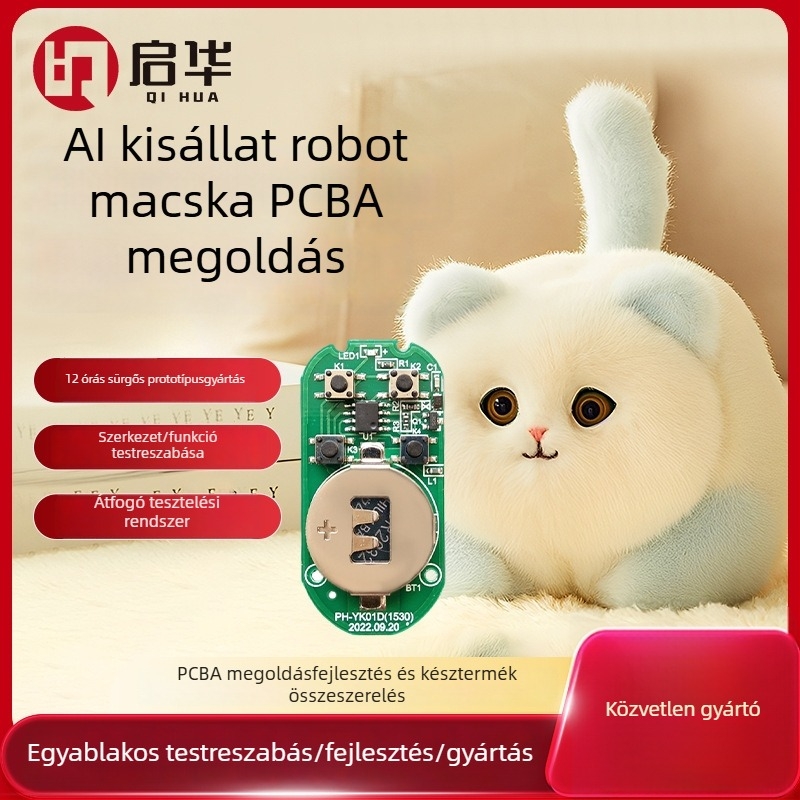 AI háziállat robot macska PCBA megoldás intelligens beszéd-interakciós modul interaktív játékhoz