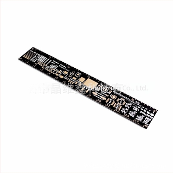 Aranyozott PCB-vonalzó mérnöki felhasználásra, egyenes élű vonalzó és szögmérő a PCB-khez