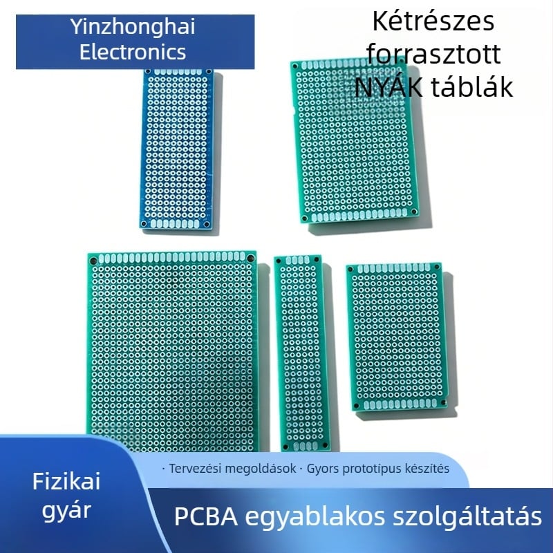 Prototípus kétoldalas tinbevonatú PCB perforált tábla prototipizáláshoz