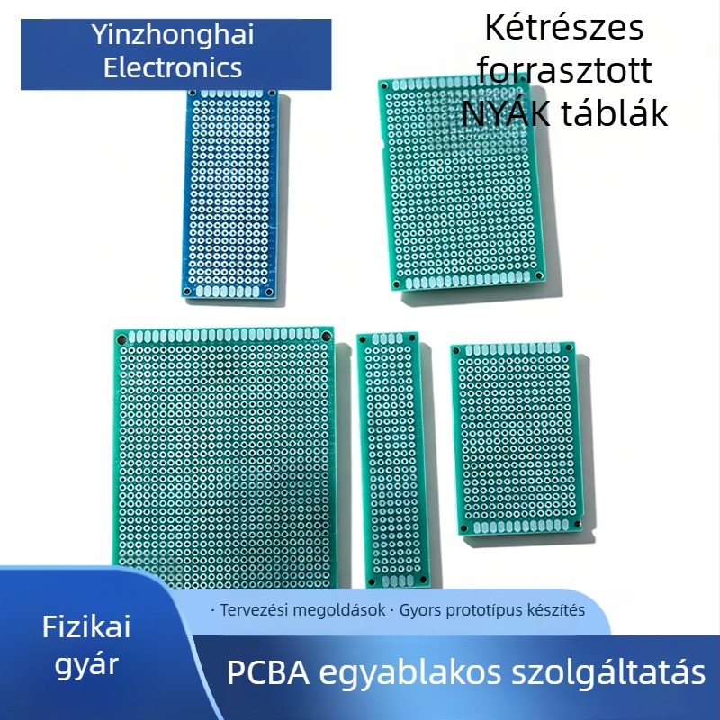 Prototípus kétoldalas tinbevonatú PCB perforált tábla prototipizáláshoz
