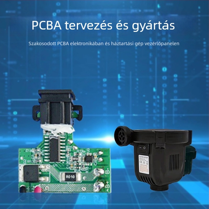 Mobil légpumpa vezérlőpanel PCBA tervezés és fejlesztés, PCB gyártás és panel másolás