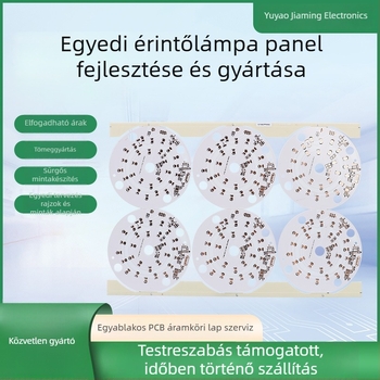 Érintéses világító PCB tábla – prototípusgyártás és sorozatgyártás, PCB gyártás és forrasztás