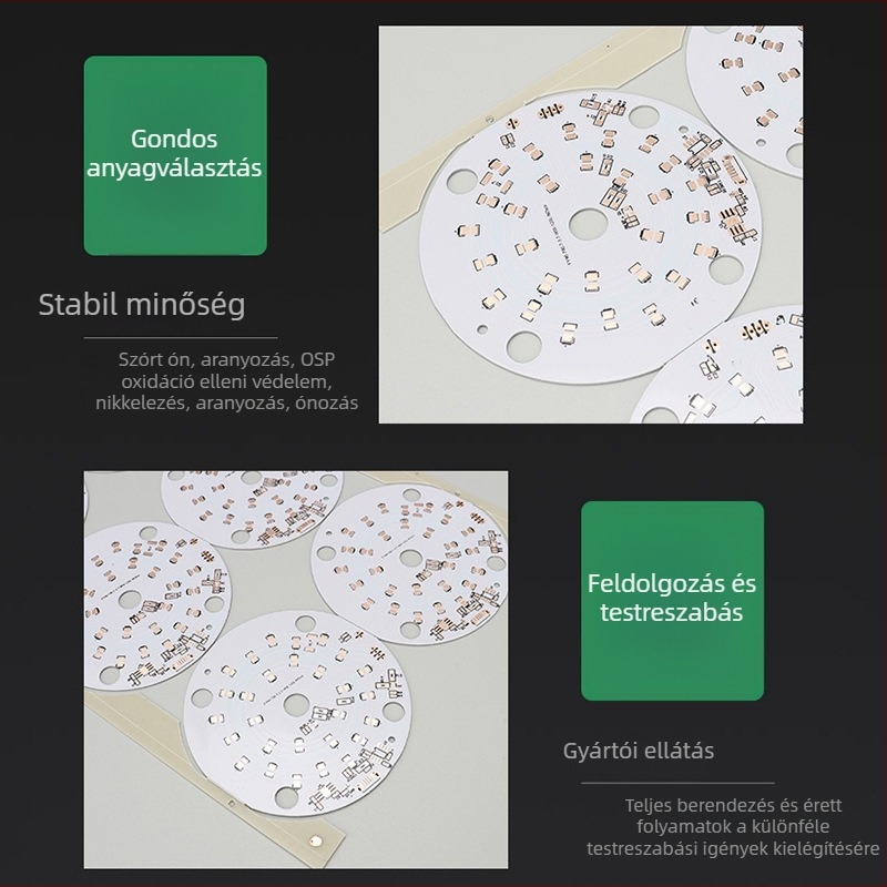 Érintéses világító PCB tábla – prototípusgyártás és sorozatgyártás, PCB gyártás és forrasztás