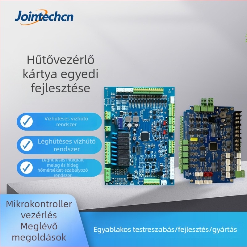 Ipari chiller-vezérlő és PLC PCB kettős kompresszoros rendszerekhez, lég- és folyadékhűtéshez
