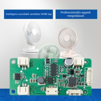 Kézi oszcilláló ventilátor PCBA-vezérlőpanel asztali mini ventilátorhoz, gyors csíptetős megoldás