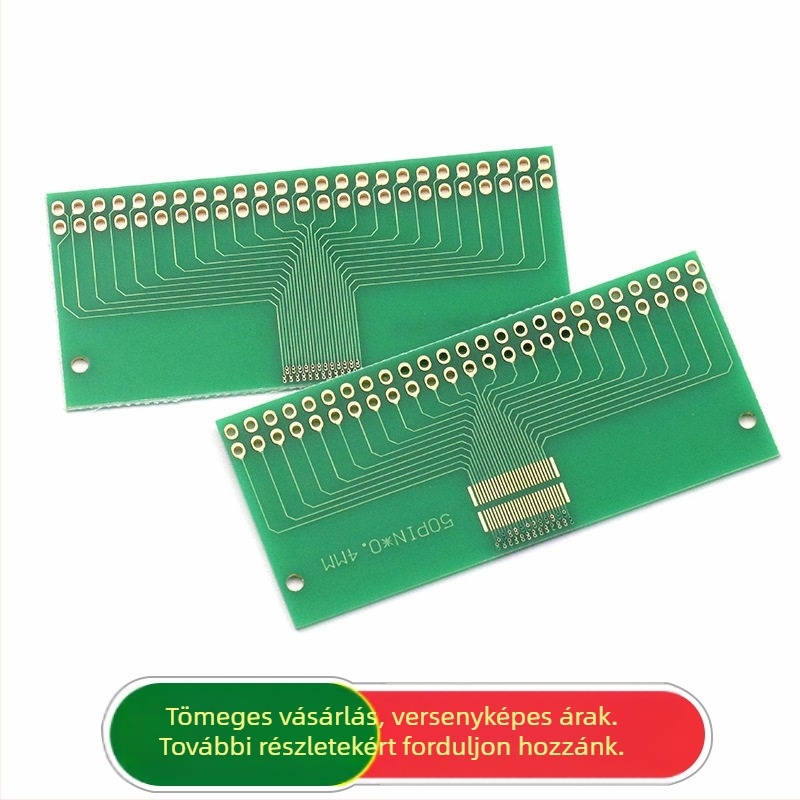Adapterkártya teszt PCB, dupla sor 50 tű, 0,4 mm közép, LCM-kompatibilis univerzális tábla (1 db)