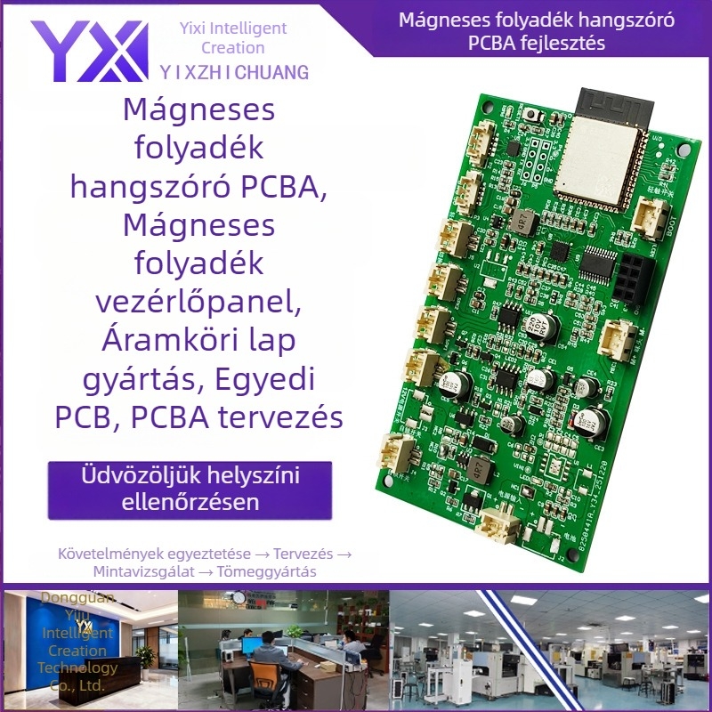 Ferrofluid hangszóróhoz AI áramkörfejlesztés és PCB/PCBA vezérlőlap gyártása