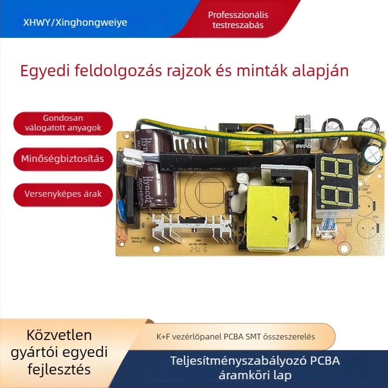 Tápegység-vezérlő PCBA – 200W, széles bemeneti feszültség tartomány, több kimenet áram-szabályozással