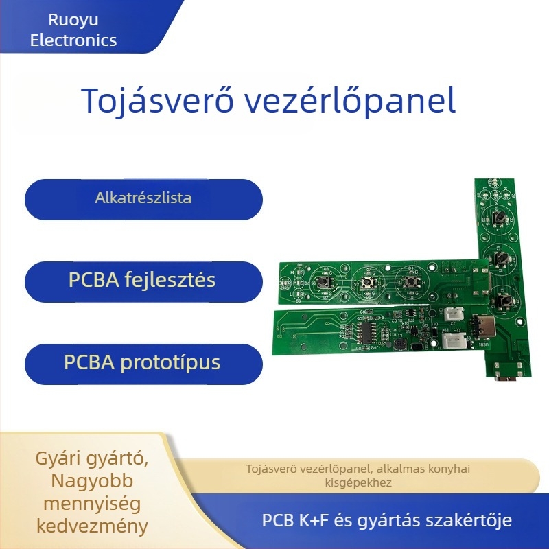 Tojásfelverő vezérlőpanel (PCBA) – áramkör kis háztartási készülékekhez, modell RY-15