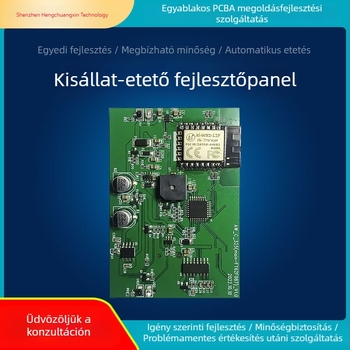 Háziállat-automat etető modul: fejlesztés és prototípus, PCBA nyomtatott áramkör, alacsony energiafogyasztás