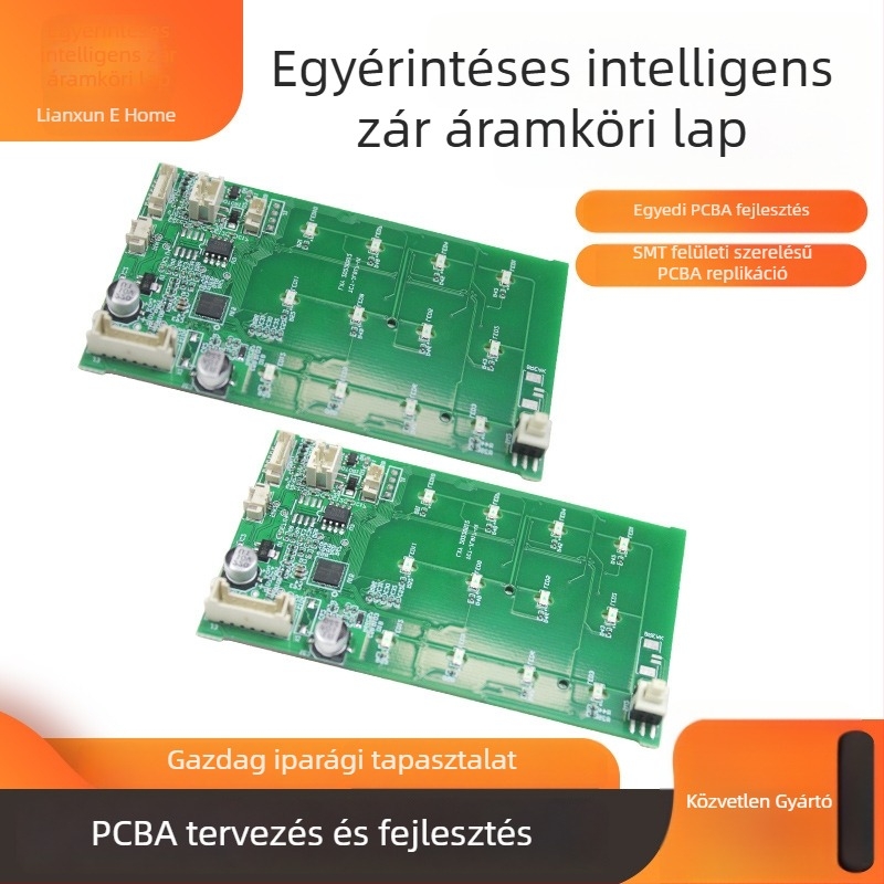 PBCA áramkör-kártya intelligens zárhoz — nyitásvezérlő panel fejlesztéshez többmodulos támogatással