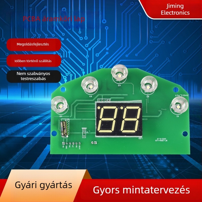Intelligens kis méretű háztartási készülékek vezérlőpanelje — PCB-fejlesztés, prototípus PCB-tervezés, áramkör-tervezés és gombos panel.
