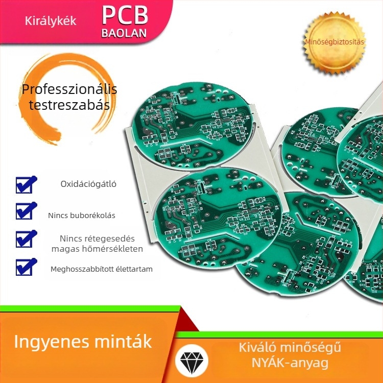 LED alumínium alapú PCB gyors prototipizáláshoz, különböző PCB anyagok