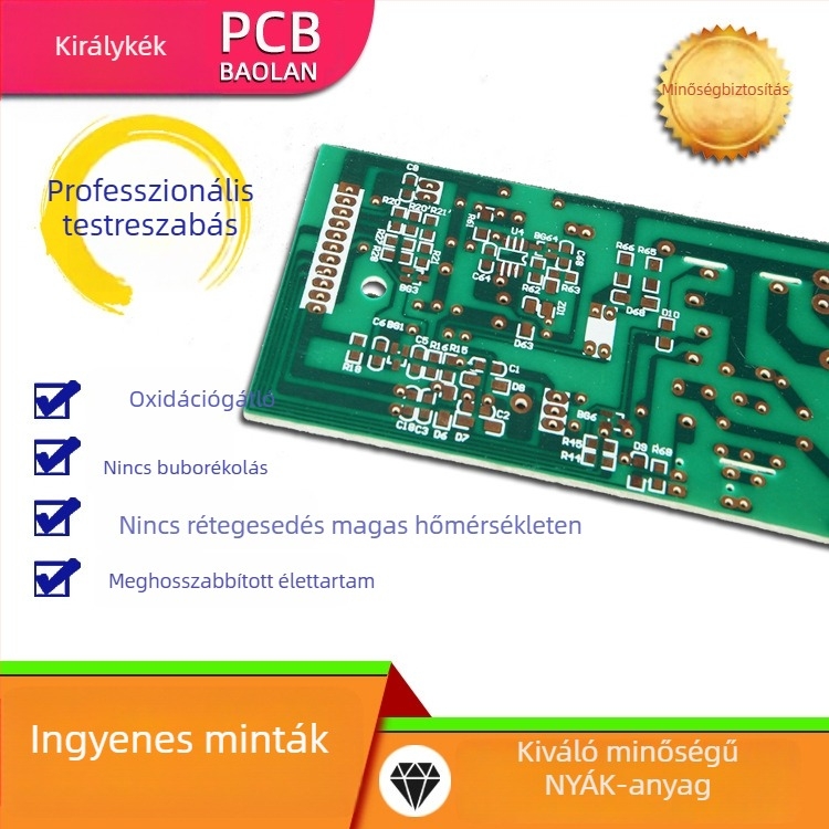 LED alumínium alapú PCB gyors prototipizáláshoz, különböző PCB anyagok