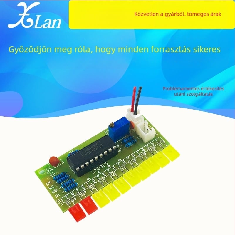 LM3915 10-szegmens audió szintjelző DIY készlet