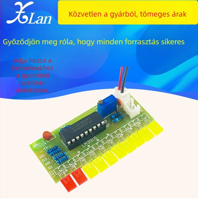 LM3915 10-szegmens audió szintjelző DIY készlet