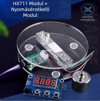 HX711 terhelésmérő cella modul – akril elektronikus mérleg
