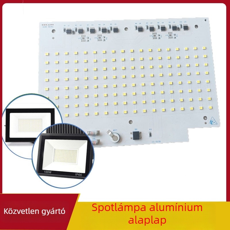 LED világítótesthez tervezett LED tábla vastagított alumínium alappal, lineáris flood LED PCB
