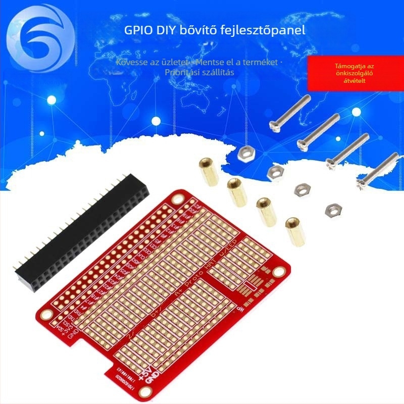 Raspberry Pi 2 generációhoz HAT perforált tábla DIY forrasztó készlet, kompatibilis B+/A+ Raspberry Pi-vel