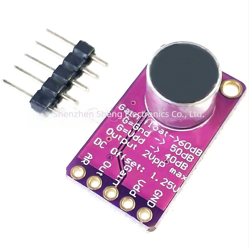 MAX9814 mikrofon AGC erősítő modul CMA-4544PF-W