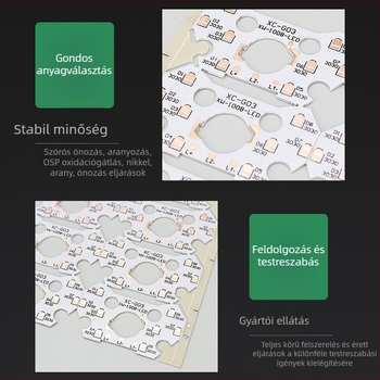 Fény PCB gyártás és áramkör-panel feldolgozás — egyrétegű és kétszeres oldalú PCB-k, tömeggyártás.