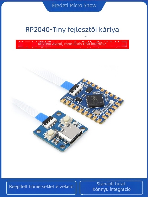 PHINK RP2040-Tiny fejlesztőpanel szétválasztott USB interfésszel, RP2040-Zero, Raspberry Pi Pico