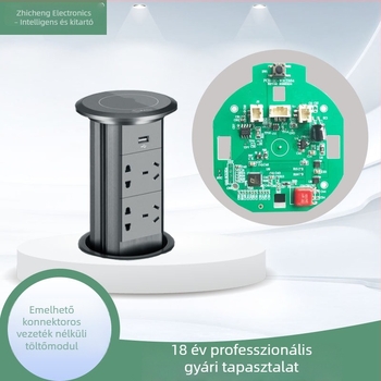 Vezeték nélküli töltő modul PCB-vel és emelő aljzat vezérlőpanellel, Qi BPP 5W, Apple 7.5W PCB