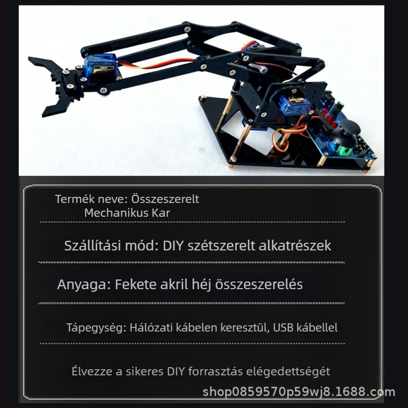 DIY mechanikus kar összeszerelő készlet elektronika tanulásához és hegesztéshez – oktatási készlet a maker közösség számára
