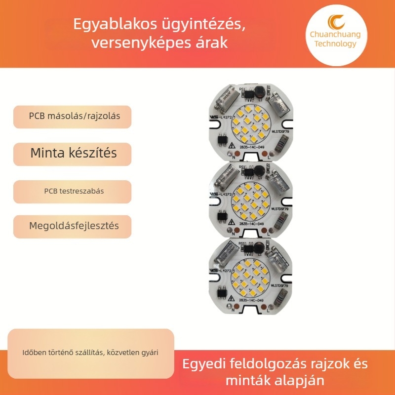 Szakmai nyomtatott áramkörök tervezése és fejlesztése lámpatestekhez