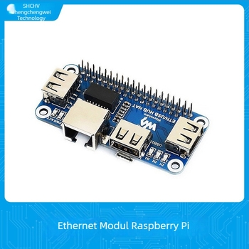 Raspberry Pi USB hub bővítőlap RJ45 Ethernettel és 3 USB porttal