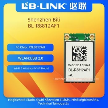 Must-link b-link BL-R8812AF1 Raspberry Pi RTL8812AU két-sávos 5GHz vezeték nélküli kártya AC képátvitel és WiFi modul drónhoz