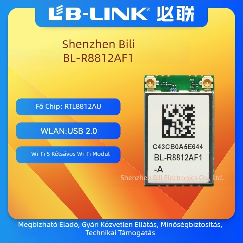 Must-link b-link BL-R8812AF1 Raspberry Pi RTL8812AU két-sávos 5GHz vezeték nélküli kártya AC képátvitel és WiFi modul drónhoz
