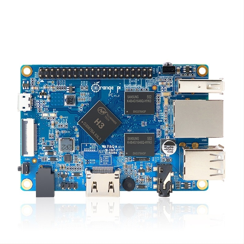 Orange Pi PC ARM H3 fejlesztőlemez, nyílt forráskódú, 4 magos, 1,6 GHz, 1 GB DDR memória