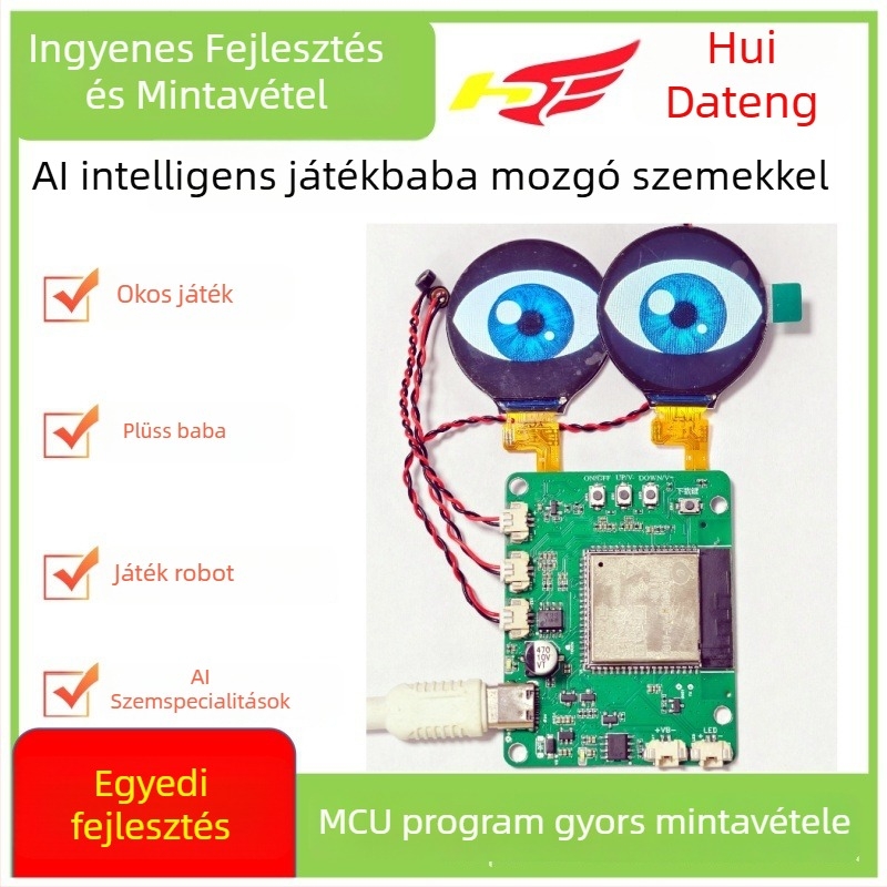 AI intelligens szemek PCBA babáknak — 2D szemmozgású robot szem modul