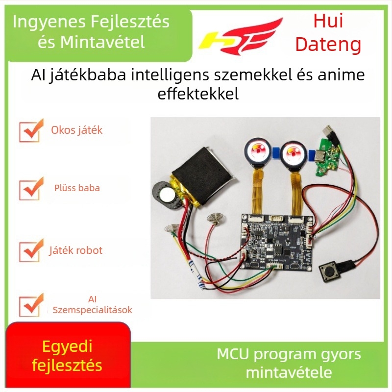 AI intelligens szemek PCBA babáknak — 2D szemmozgású robot szem modul
