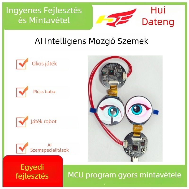 AI intelligens szemek PCBA babáknak — 2D szemmozgású robot szem modul