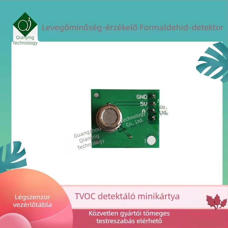 TVOC szenzor modul négy szinttel – füst, formaldehid, CO/AQI detektor (digitális változat)