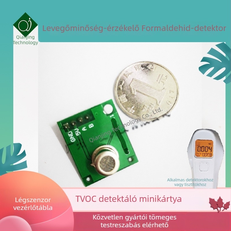 TVOC szenzor modul négy szinttel – füst, formaldehid, CO/AQI detektor (digitális változat)