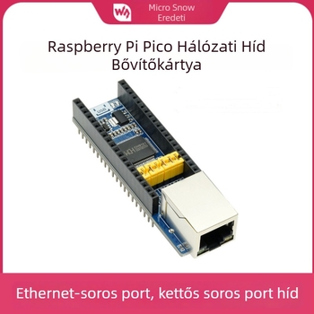 Weixue Raspberry Pi Pico CH9121 hálózati átlátszó bővítőlap 10/100 Mbps Ethernet és beépített interfész csapok