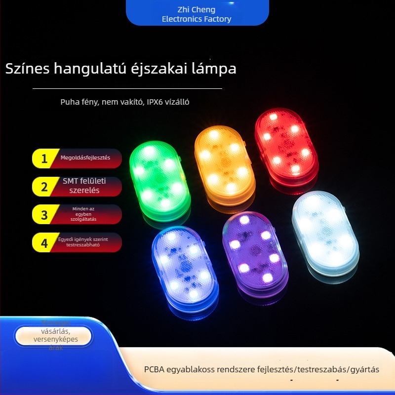 SMT forrasztott PCB hátsó lámpa áramkörökhöz és PCBA feldolgozás