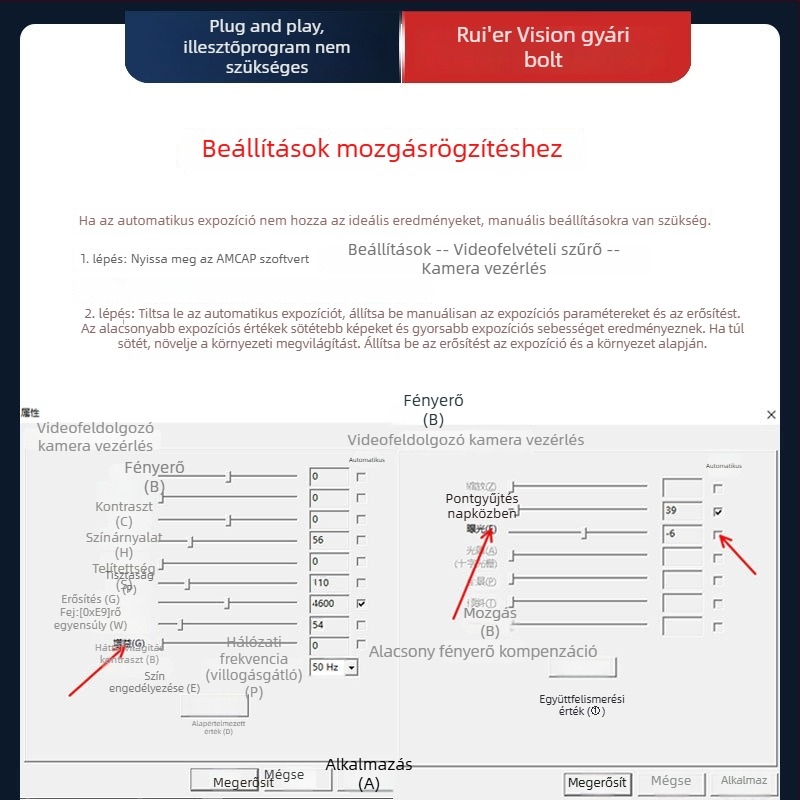 2.0 MP USB kamera modul, 1080p, 90fps, manuális fókusz, USB 2.0, driverek nélkül, asztali számítógépekhez, laptopokhoz, videokonferenciákhoz és biztonsági kamerákhoz