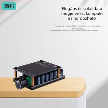 TPA3116D2 Bluetooth erősítő modul távirányítóval és rádióvevővel, 2.0 csatornás, 2x100W audiofil szintű nagy teljesítmény